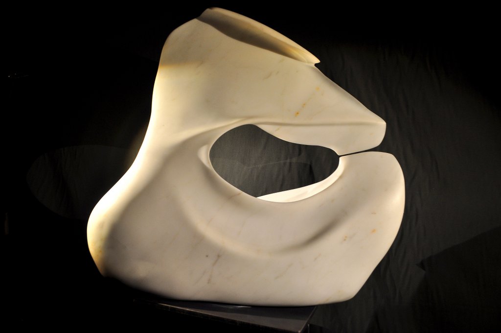 Rima lapidea - Carrara Marmor - 56 x 51.5 x 6.5 cm